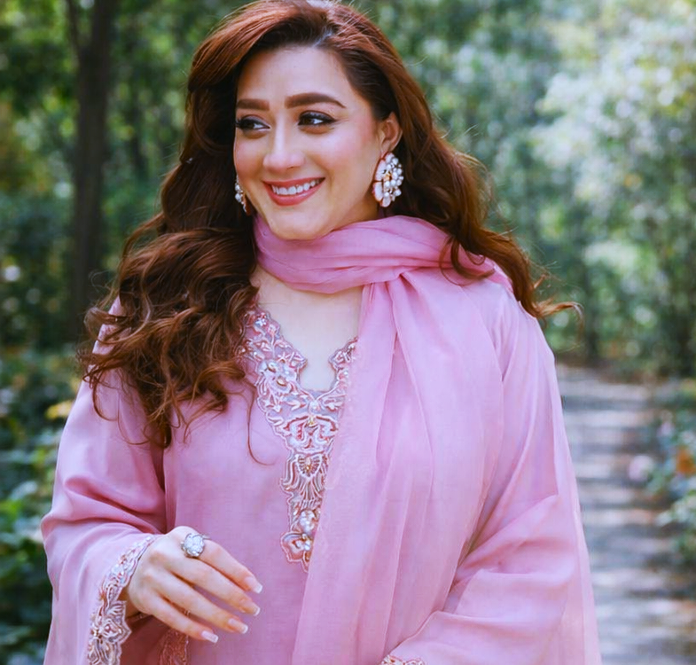 Television actress camera pose