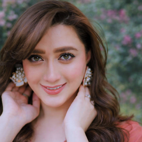 TV celebrity smiling during photoshoot