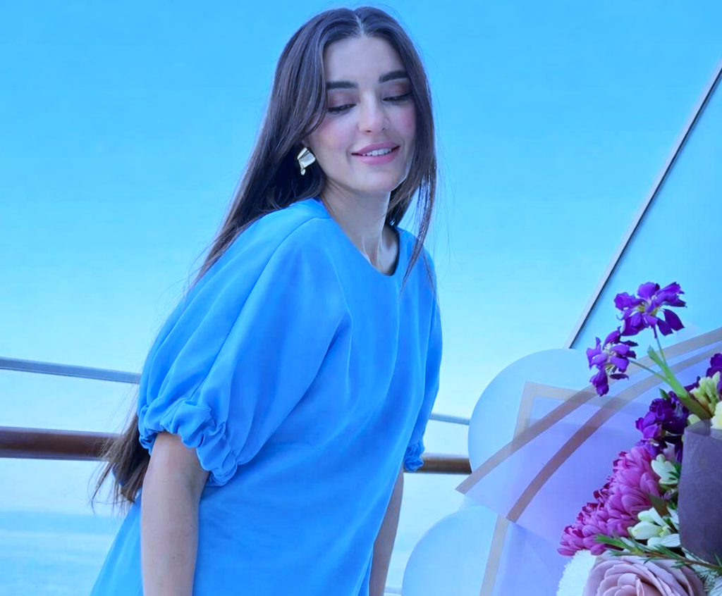 Actress performing in drama