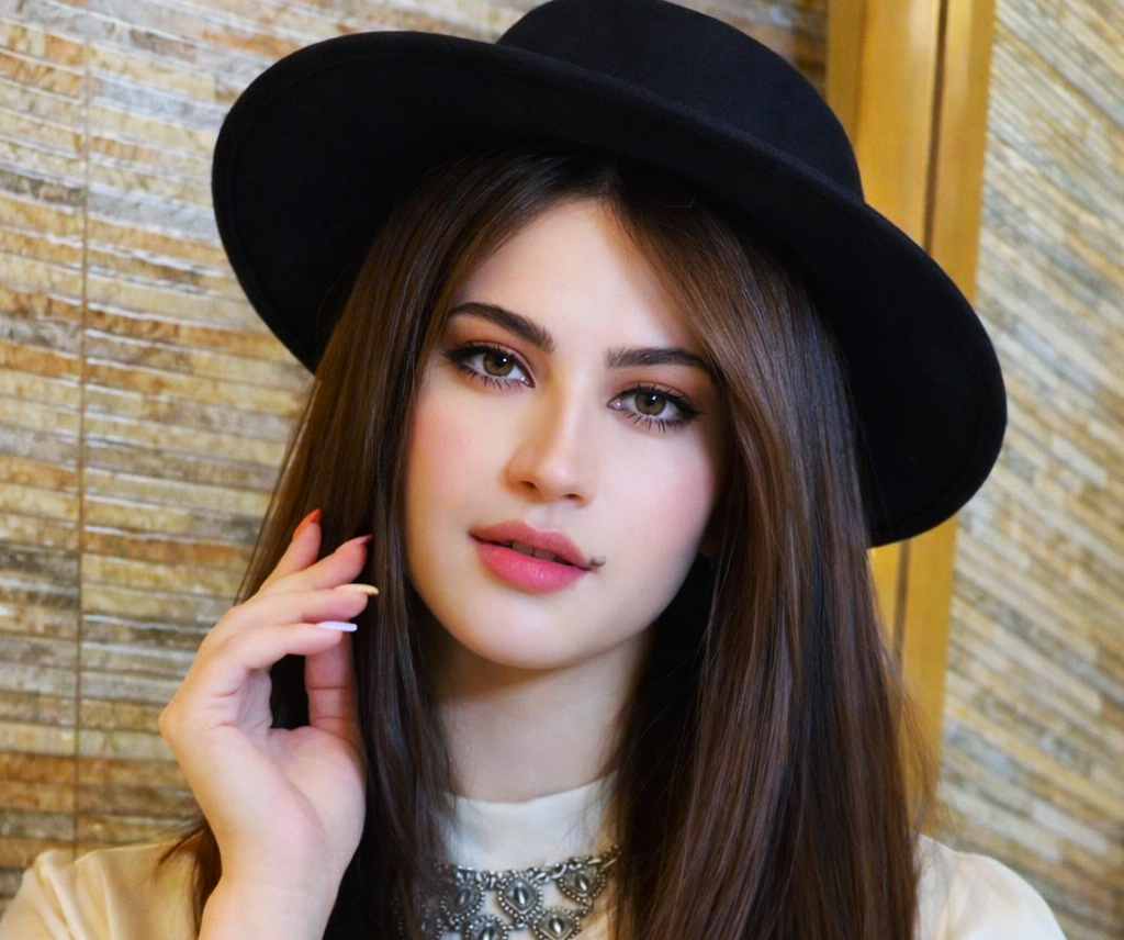 Pakistani celebrity close up portrait