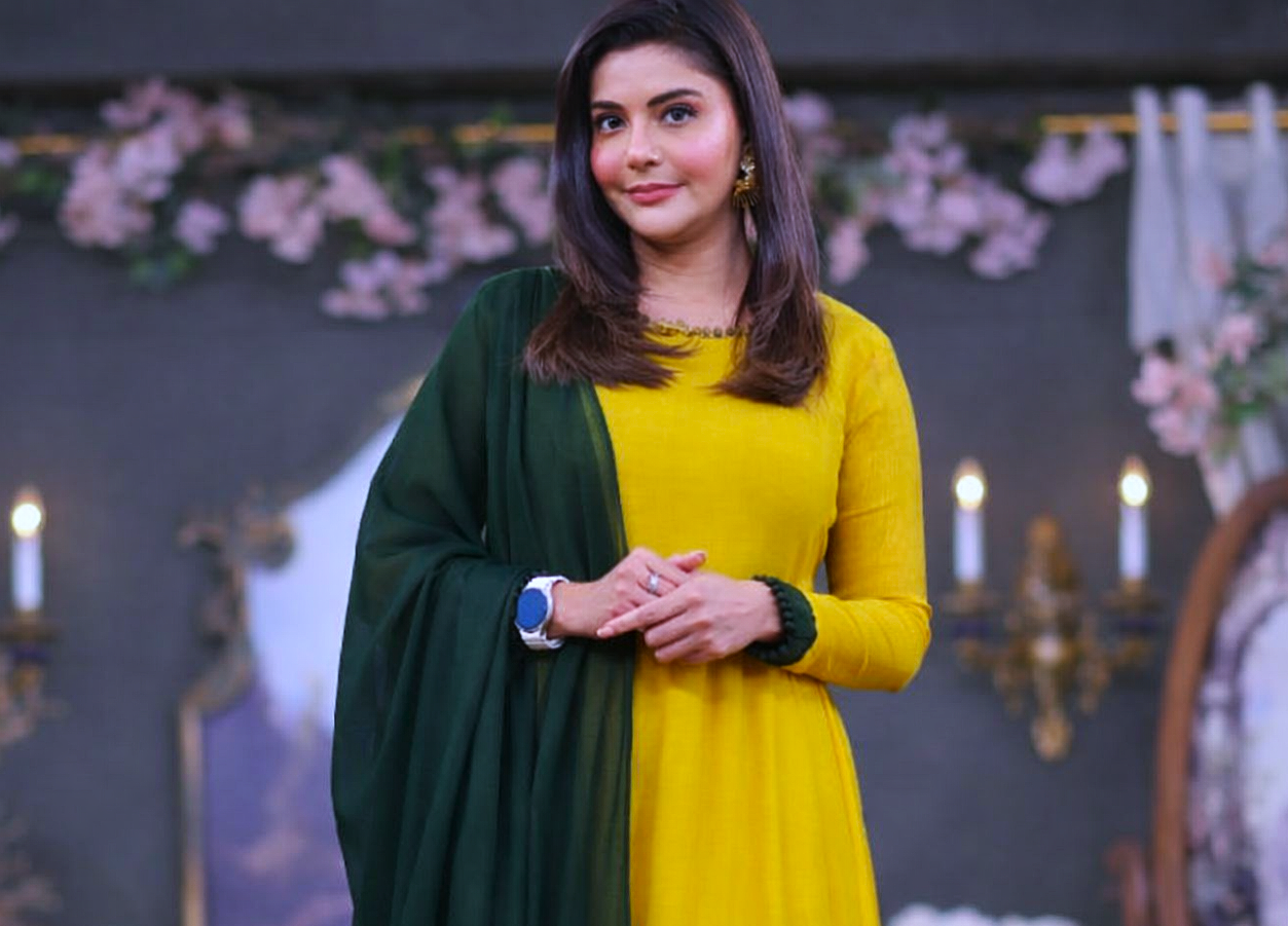 TV host talking during show