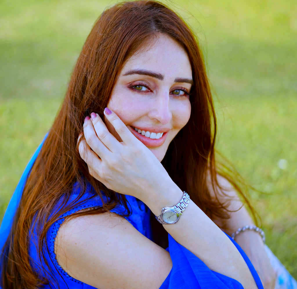 Pakistani celebrity close up portrait
