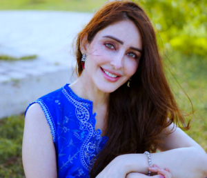 Pakistani actress smiling