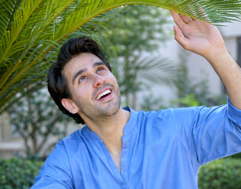 Ameer Gilani in stylish drama pose