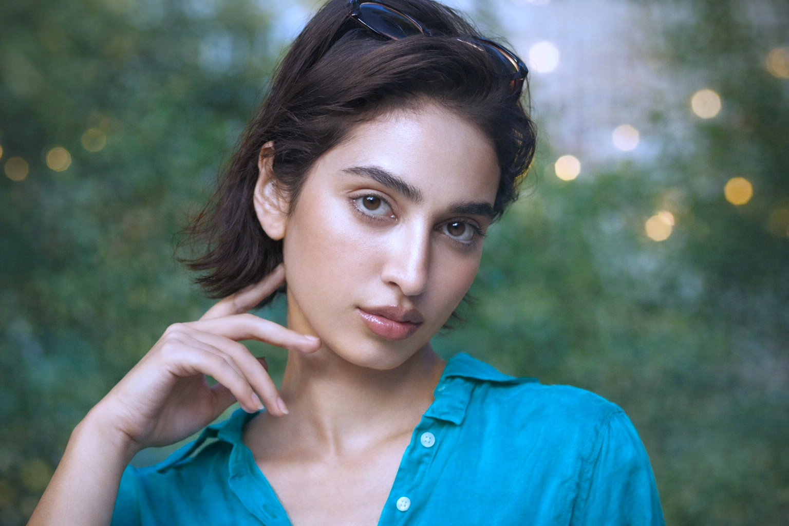 Television actress in a stylish portrait pose