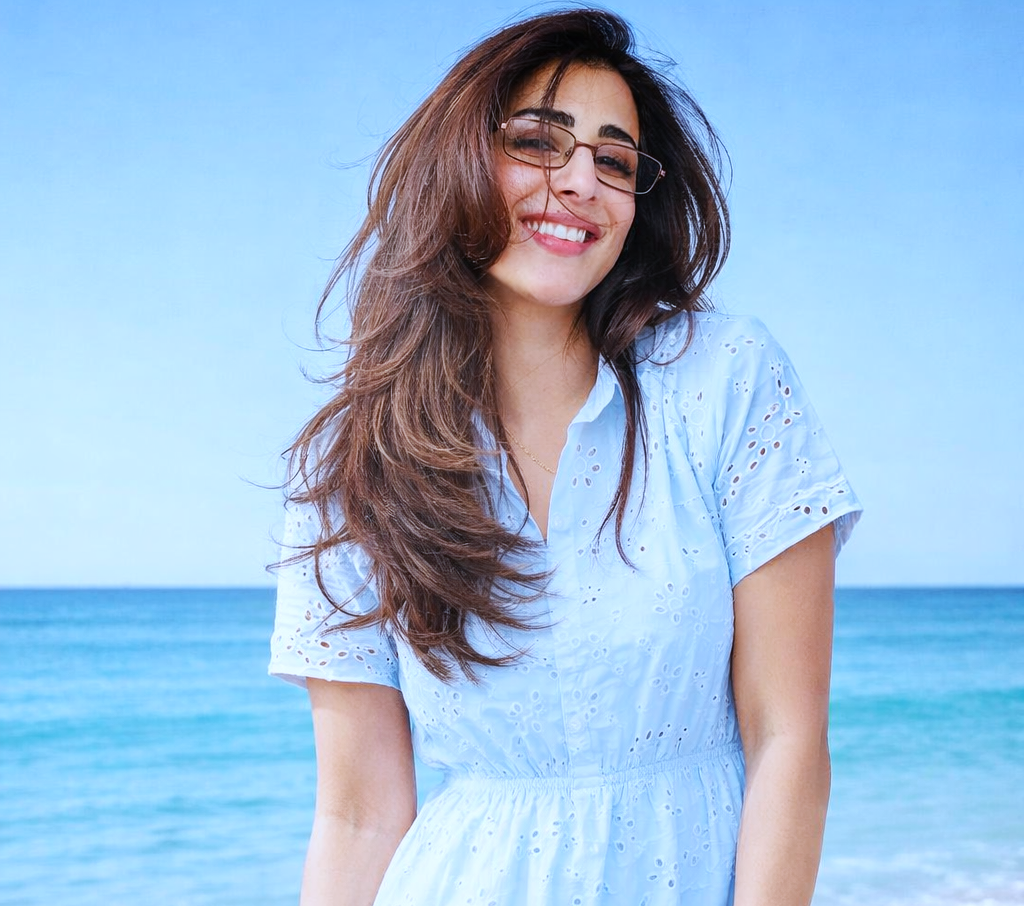Actress giving stylish pose