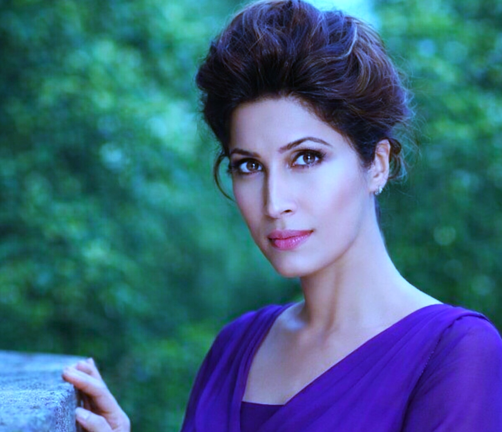 Celebrity enjoying a glamorous portrait shoot