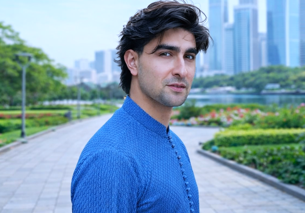 Pakistani celebrity during photo session