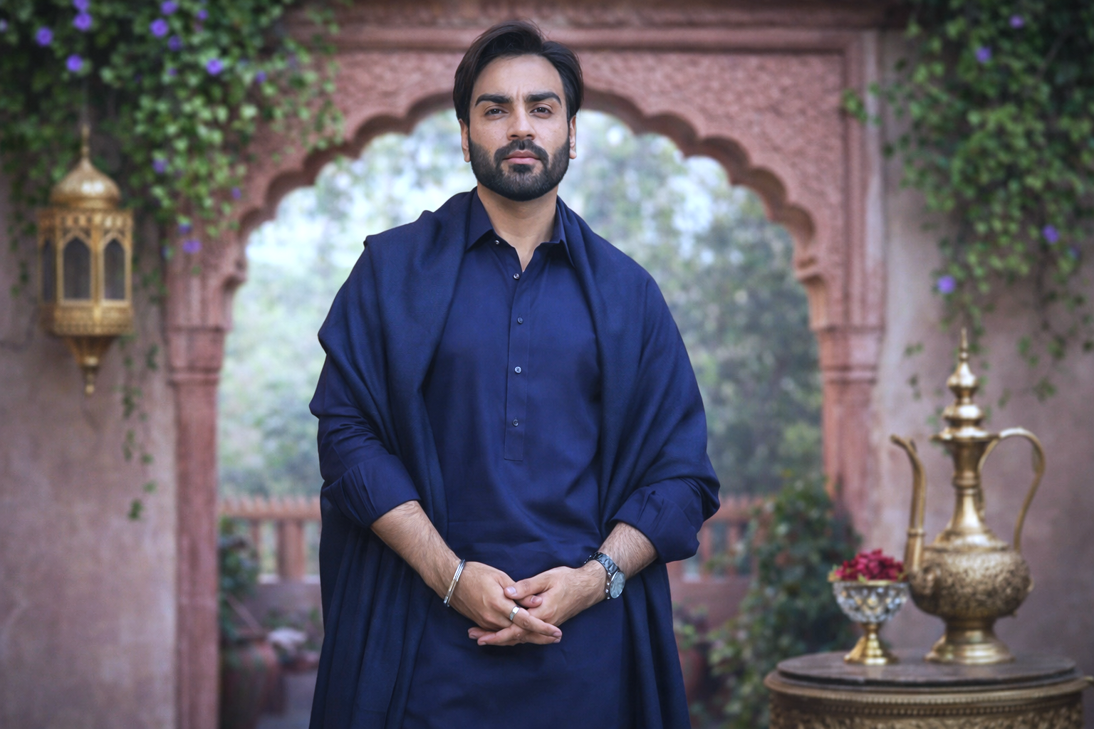 Entertainment personality outdoor photoshoot mein