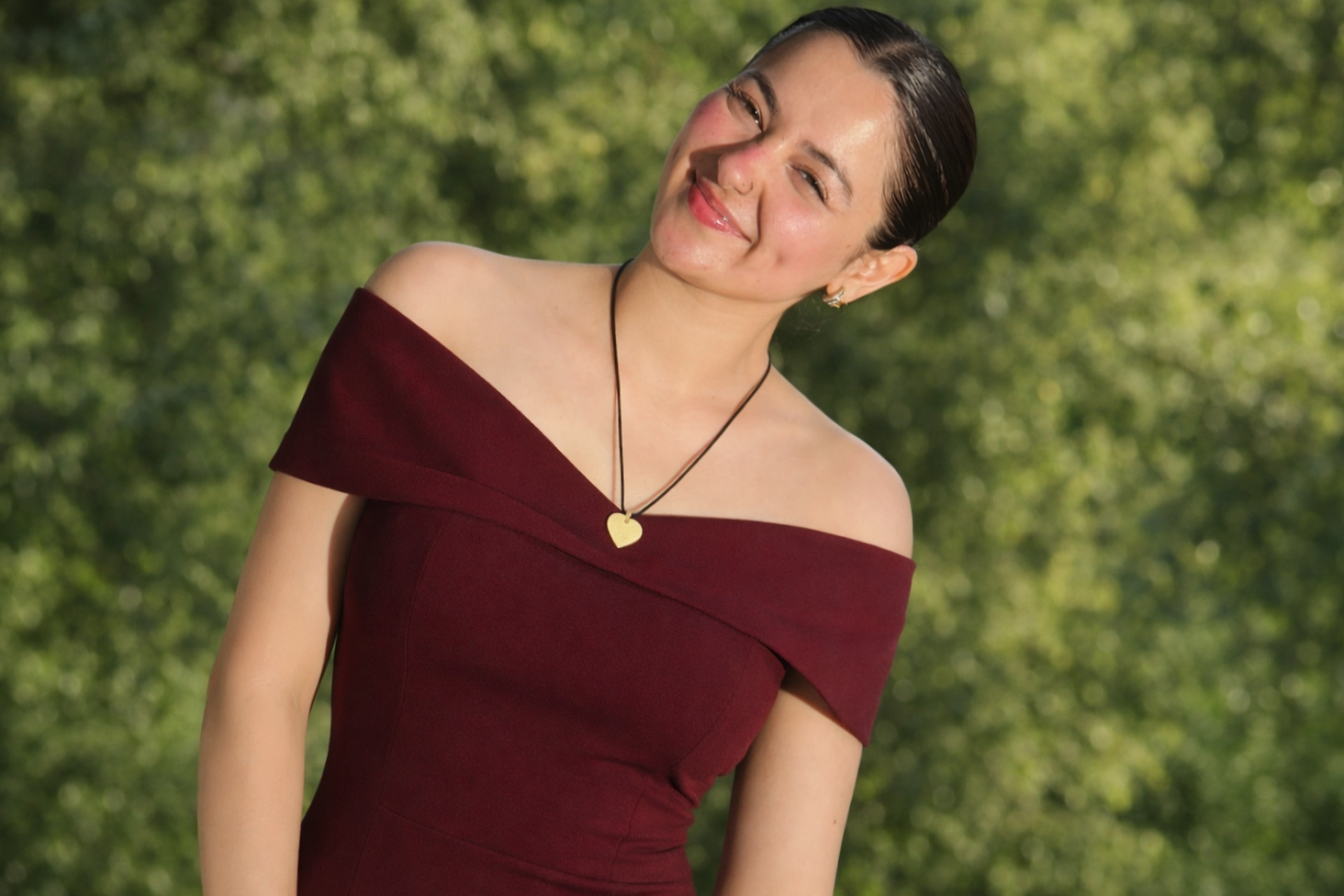 Pakistani actress posing naturally with a warm smile