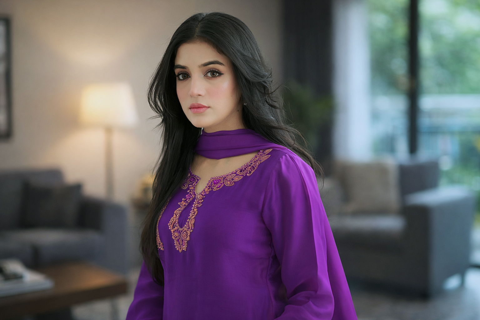Pakistani actress posing during photoshoot