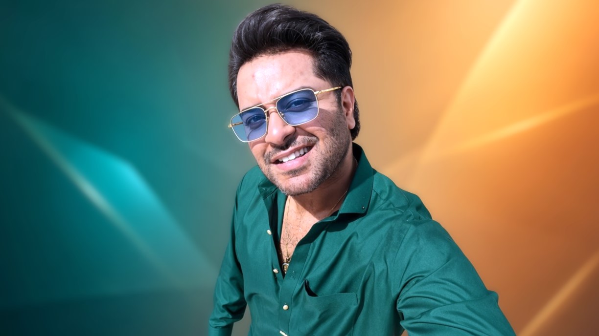 Green shirt aur sunglasses mein portraitr