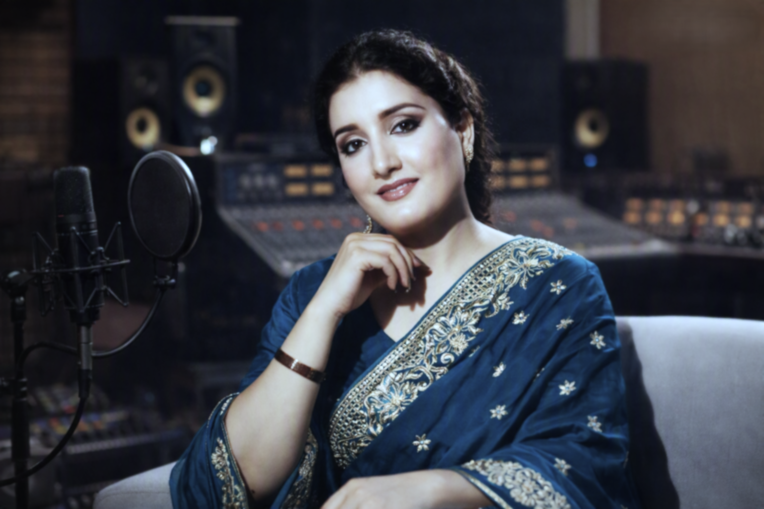 Music Recording Studio Scene