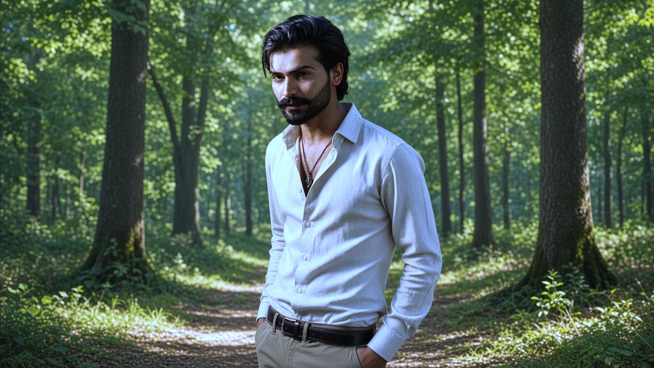White shirt pehne jangal ke raste par kharra actor